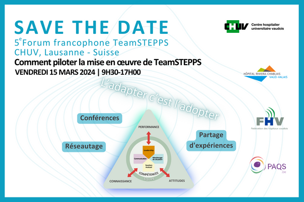 5e forum francophone TeamSTEPPS – 15 mars 2024