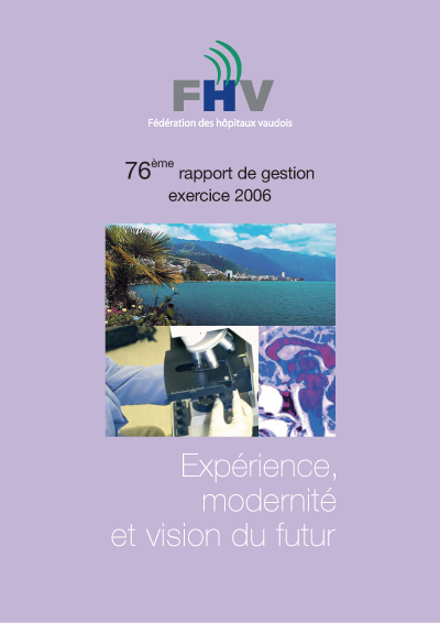 Couverture rapport de gestion 2007